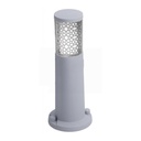 Borne de jardin Carlo Deco 400 en résine gris antichoc étanche