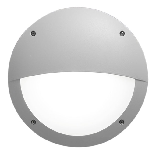 Hublot rond en résine gris Lucia antichoc étanche