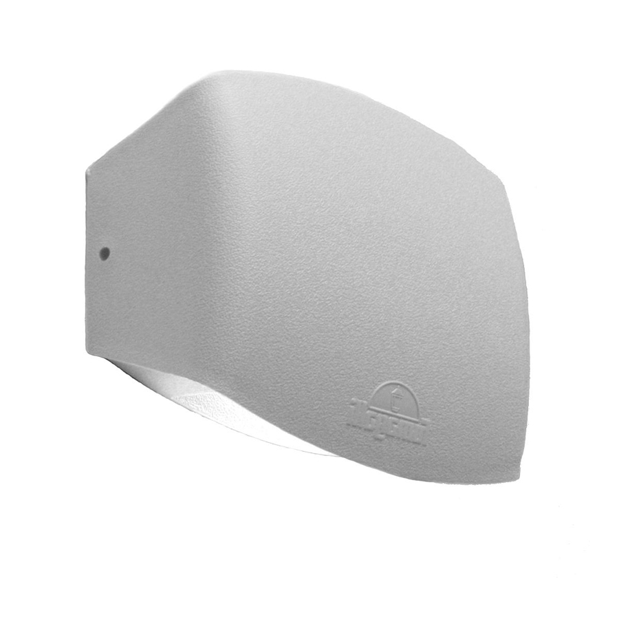 ABRAM 150 - Applique murale LED 4W en résine et plastique blanc étanche IP55