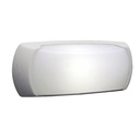 Applique extérieure Francy-Ouvert en résine et plastique blanc étanche IP66