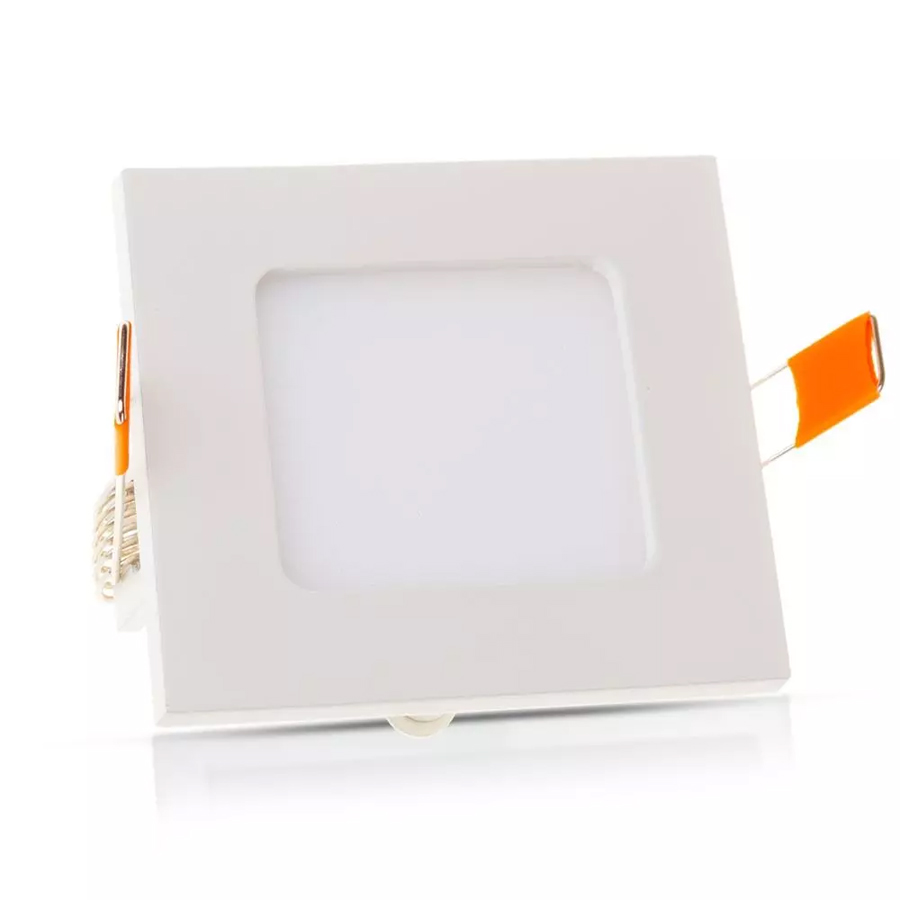 Panneau LED Premium 12W Carré Lumière Jaune