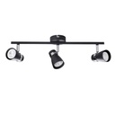 Plafonnier Enali 3 lampes en acier noir