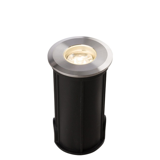 PICCO LED S - Encastré LED en aluminium noir et argent Lumière Jaune étanche IP67