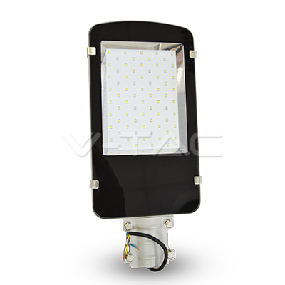 Lampadaire led 50W en aluminium gris étanche IP65 Lumière Blanche Froide