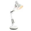 [GLO24881] FAMOUS - Lampe à poser en plastique et métal blanc H59