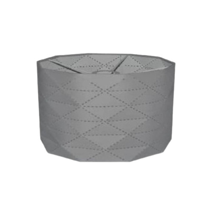 Abat-jour paco en tissu gris pour Suspension