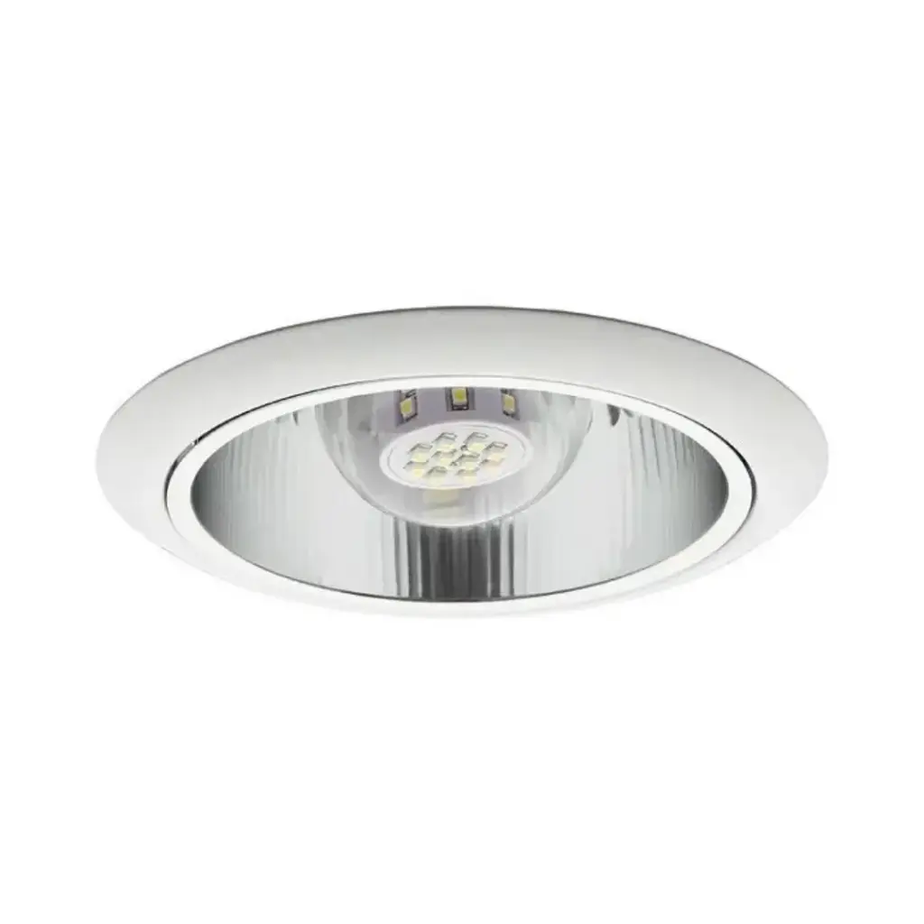 Plafonnier encastré Ozon rond en aluminium 1AV/27 IP20