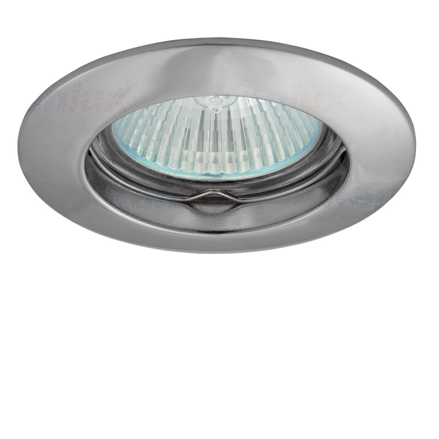 Spot encastré Vidi alliage en acier chrome mat Ø7,9