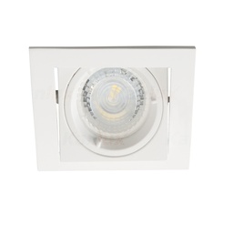 [KAN26753] ALREN - Spot encastré Gx5,3/GU10 carré en aluminium blanc 9,4x9,4cm
