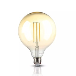 [VTA7456] Ampoule LED Filament G125 E27 12.5W Verre Ambre Lumière Jaune