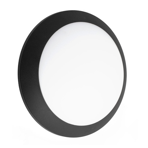 [FUM1B3000000AYE28] Hublot 2 lampes Umberta en résine noir et plastique opale étanche
