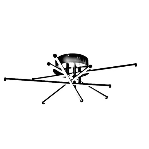 [BAOL703] Plafonnier led 28W Simo en métal noir