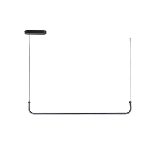 [GLOLC201] Suspension Stromae LED 17W en aluminium noir lumière jaune