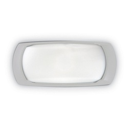 [FUM2A1000000LYE27] FRANCY - OUVERT - Applique extérieur en résine et plastique gris étanche IPP66