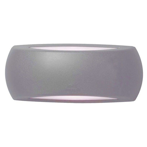 [FUM1A1000000LYF1R] Applique Haut et Bas Francy en résine et plastique gris étanche