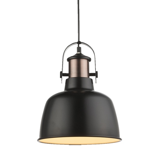[GLO15284CV] Suspension Kutum en métal noir mat, cuivré