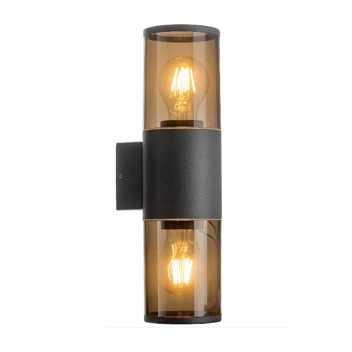 [EVDM201] Applique extérieur Jeff 2 lampes en fonte aluminium noir étanche
