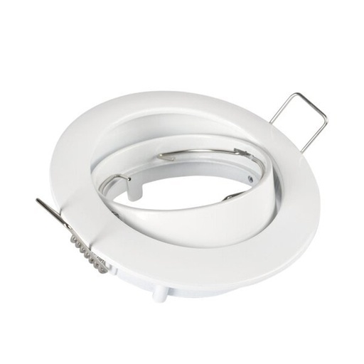 [OPT5170CV] Spot encastré GU10 Rotatif Rond Blanc Ø8