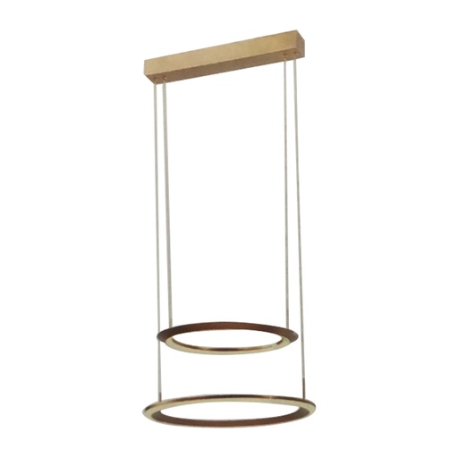 [LXBGCN401] Lustre banaya LED 36W laiton antique sablé dimmable