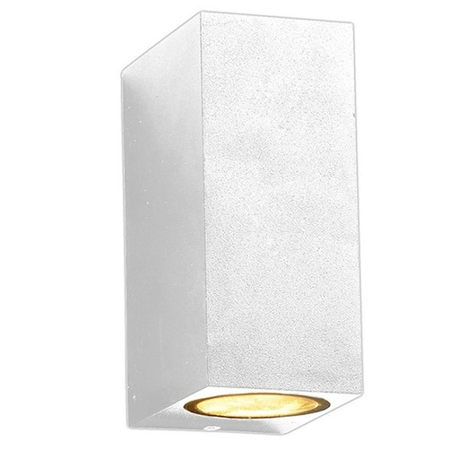 [OPT7441CV] Applique façade Torguene en aluminium blanc étanche