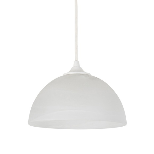 [COR505019] Suspension Nuage dôme en verre blanc