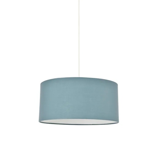 [COR652260] Suspension Pristina cylindre en coton bleu pétrole