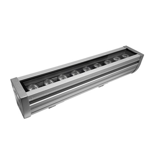 [OPT7127CV] Rondelle de mur LED 10W argent Lumière Jaune étanche IP67