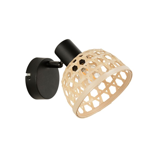 [COR656117] Spot / Applique Kami métal peint et bambou naturel