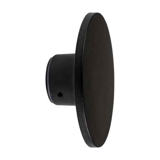 [OPT2090] Applique murale led 12W rond en plastique noir étanche , Lumière Jaune