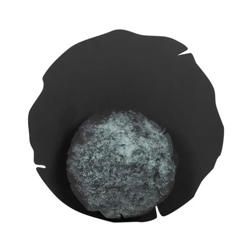 [LXITRQ300] Applique murale Aura en métal noir motif diamond beach