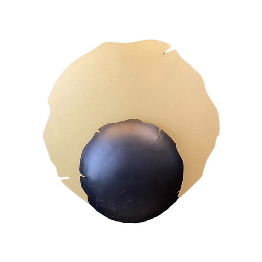 [LXITRQ301] Applique murale Aura en métal beige