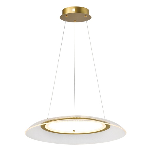 [LXBAOQ211] Lustre Riga LED 37W en acier inoxydable doré Lumière Jaune