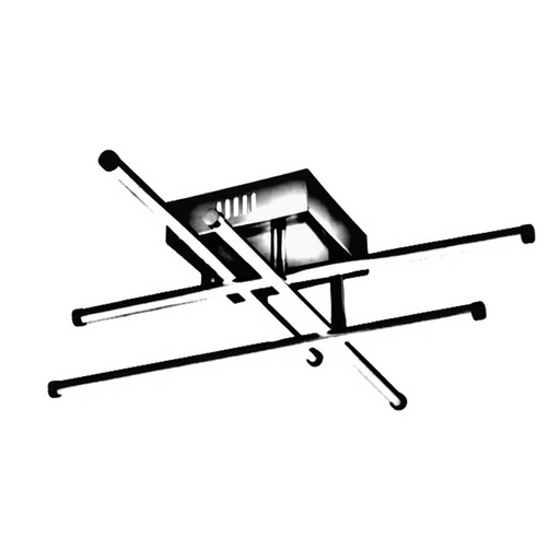 [LXBAOL702] Plafonnier LED 21W Simo en métal noir lumière jaune