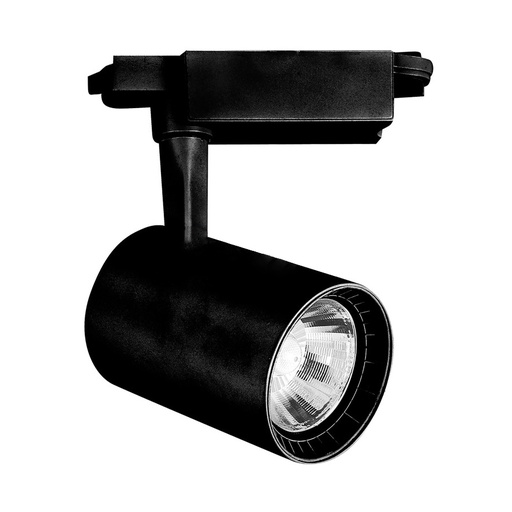 [KENKTL143] SIYAH - Spot LED 20W noir pour rail électrique Lumière Blanche Naturelle