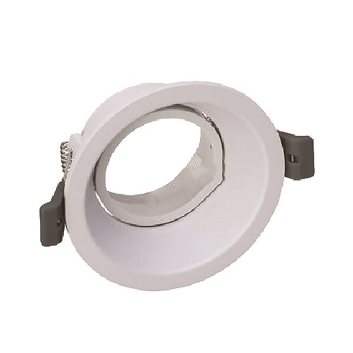 [KENKDA828] Spot encastré orientable Enzo Gx5,3 / GU10 rond blanc 10x10cm