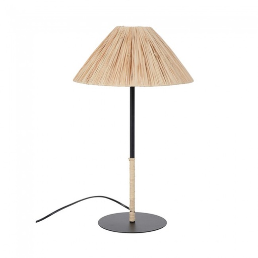 [COR655499] Lampe Playa en métal peint et abat-jour forme conique en métal filaire