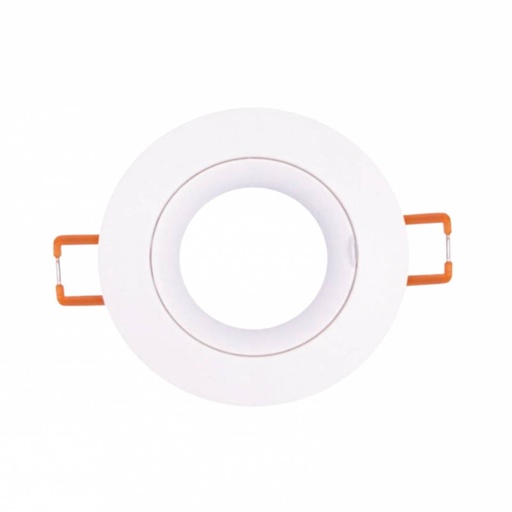 [SLX401110CV] Spot encastré GU10 rond blanc Ø8cm