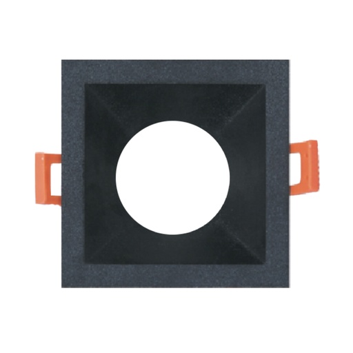 [SLX401114CV] Spot encastré GU10 carré noir 8x8cm