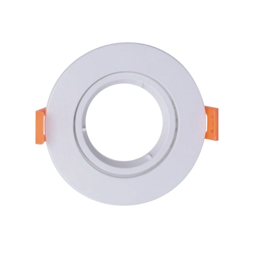 [SLX401115CV] Spot encastré GU10 orientable rond blanc Ø9cm