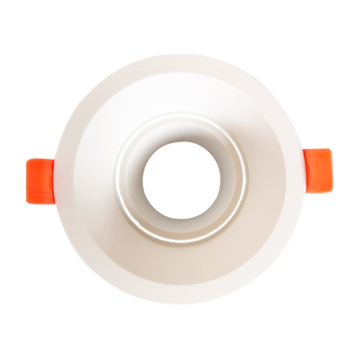 [SLX401117CV] Spot encastré GU10 orientable rond blanc Ø10cm