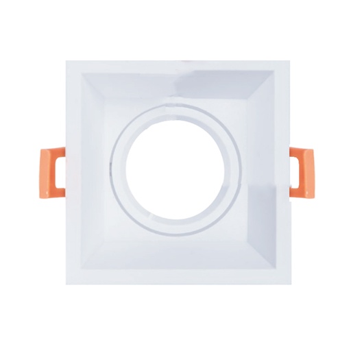 [SLX401119CV] Spot encastré GU10 orientable carré blanc 10x10cm