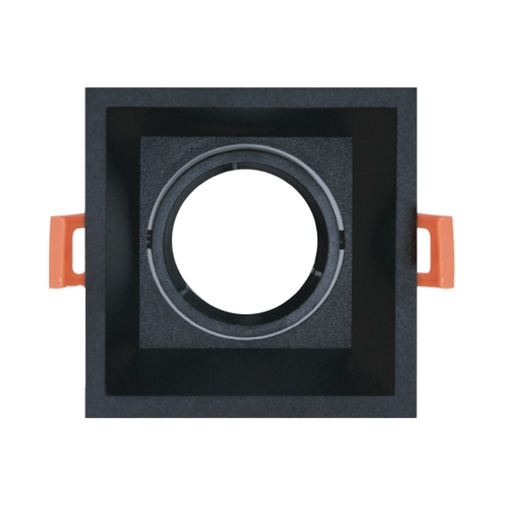 [SLX401120CV] Spot encastré GU10 orientable carré noir 10x10cm