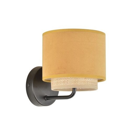 [COR655386CV] Applique murale Boheme double cylindre en moutarde