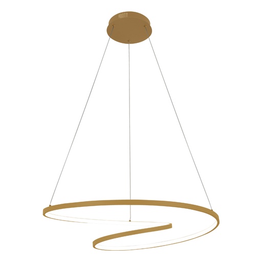 [SLX603110CV] Lustre / Suspension elipse LED 60W doré dimmable avec 3 intensités