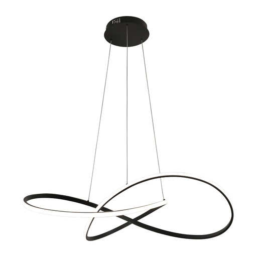 [SLX603411CV] Lustre Abstrait LED 78W noir Dimmable avec 3 intensités