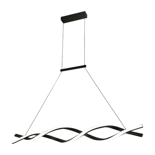 [SLX603510CV] Lustre cyclone LED 44W linéaire noir Dimmable avec 3 intensités