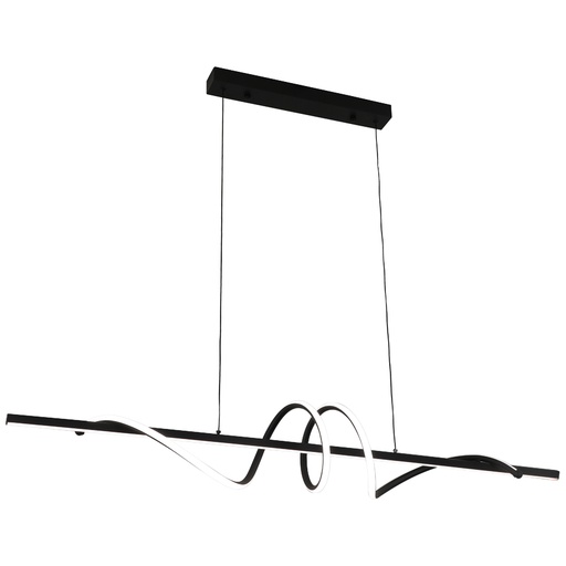 [SLX603610CV] Lustre Spring LED 44W linéaire noir dimmable avec 3 intensités