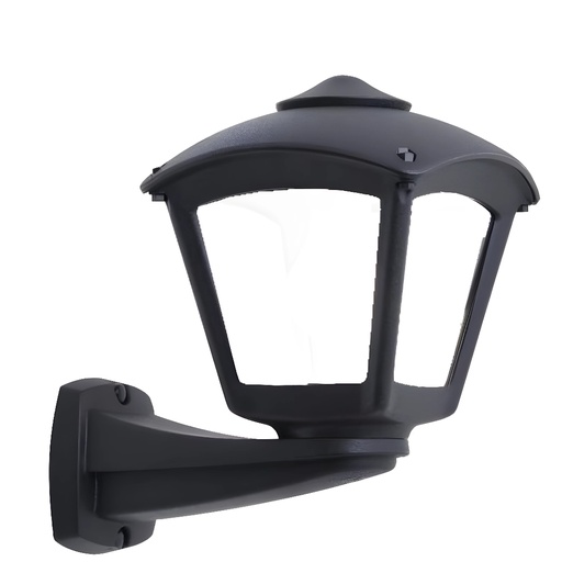 [FUMT20240000AYE27] Applique murale Nardo en résine noir antichoc étanche IP55