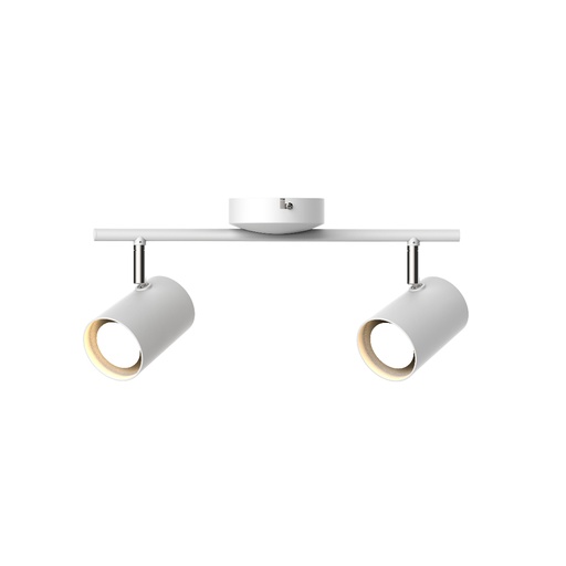 [SLX606014] Applique/plafonnier Bruma 2 lampes en métal blanc