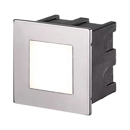 [SLX901015] Applique extérieure encastrée LED 1.5W en aluminium grise Étanche IP65 Ø80mm